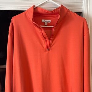 Peter Millar Vibrant Orange Quarter-Zip